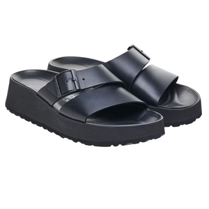 Birkenstock Papillio Almina Black Platform Sandals